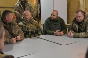 Залужний і Умєров вислухали доповідь Сирського про ситуацію під Куп'янськом