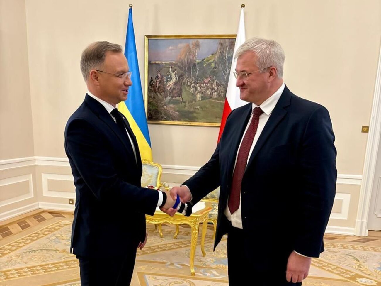 Сибіга у Варшаві провів зустріч із Дудою