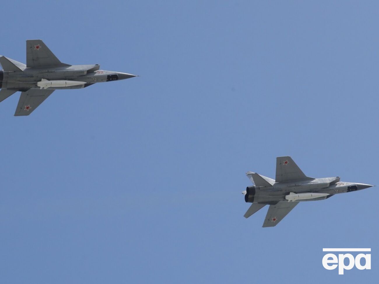 Російських МіГ-31К у Білорусі не було з весни минулого року