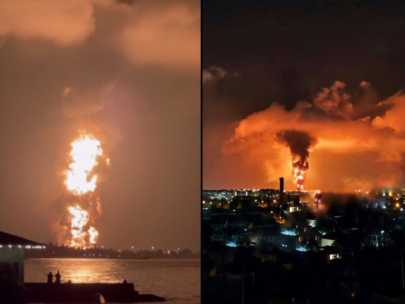 Пожежа на терміналі у Феодосії триває з ранку 7 жовтня