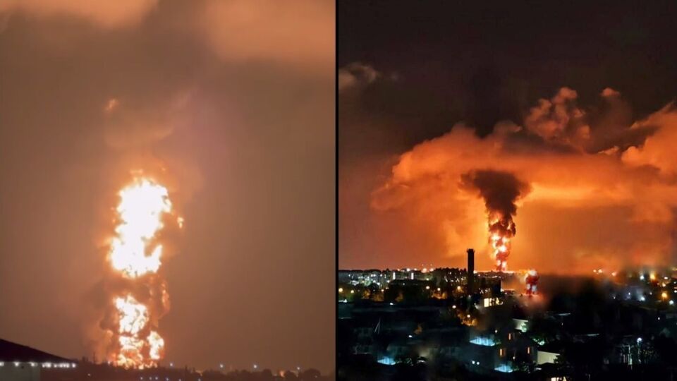 Пожар на терминале в Феодосии продолжается с утра 7 октября