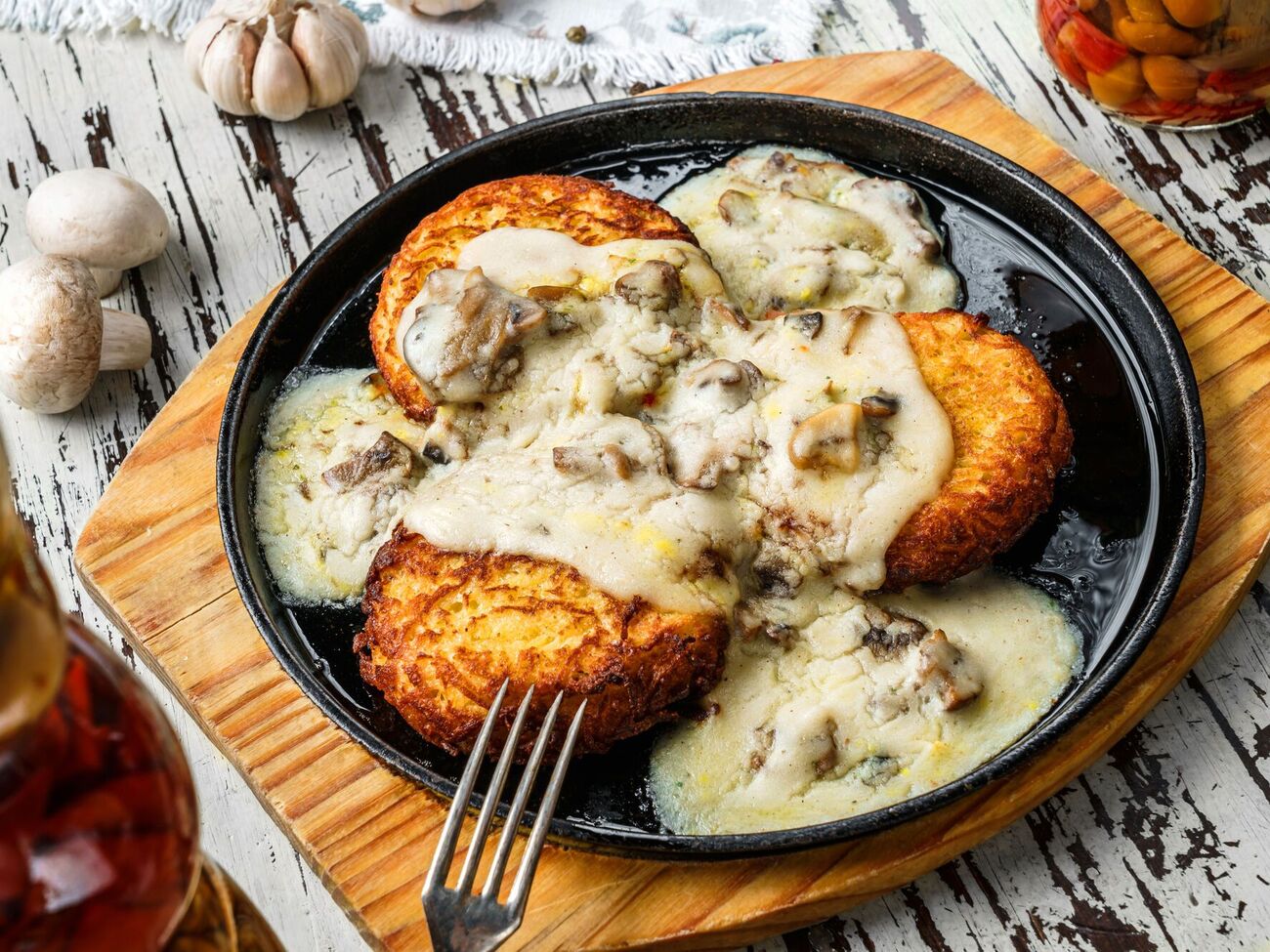 Деруны вкуснее с подливкой