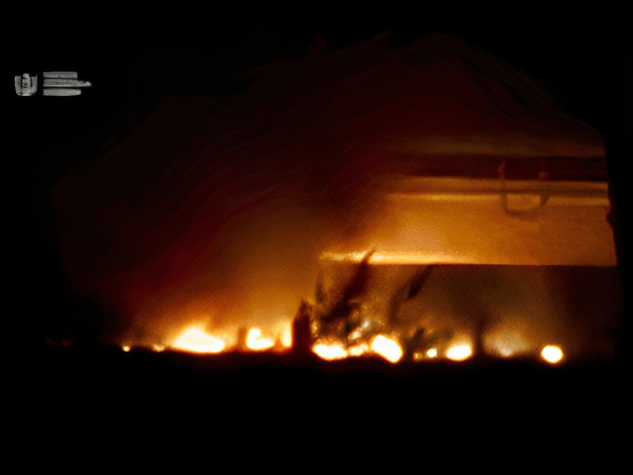 На российском военном аэродроме Оренбург 2 сгорел самолет