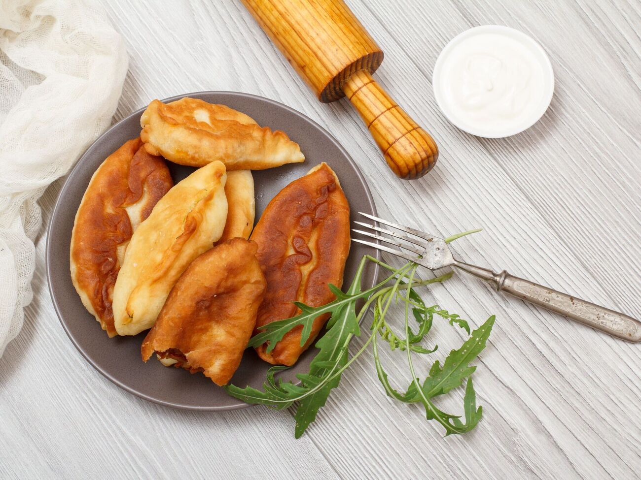 Пирожки жарятся на растительном масле