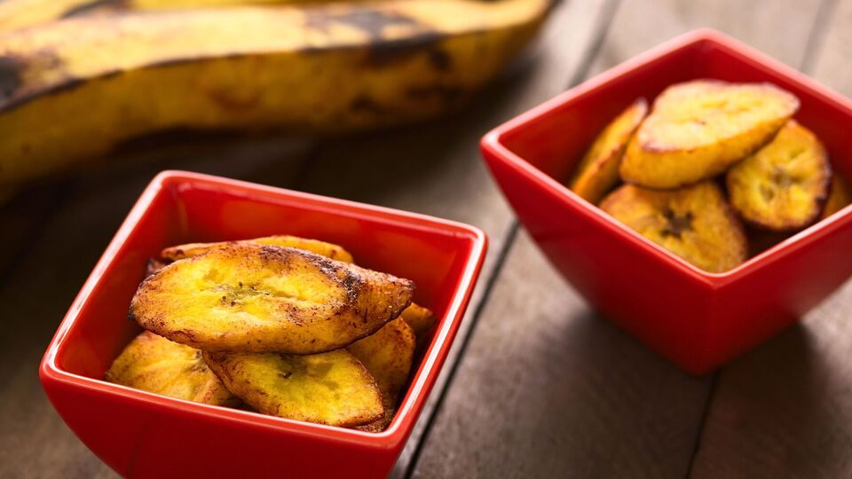 Банан можно пожарить с некоторыми специями