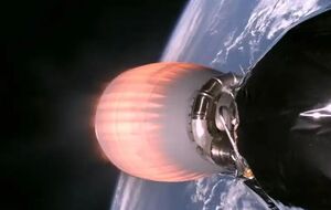 Корабль успешно стартовал с Земли