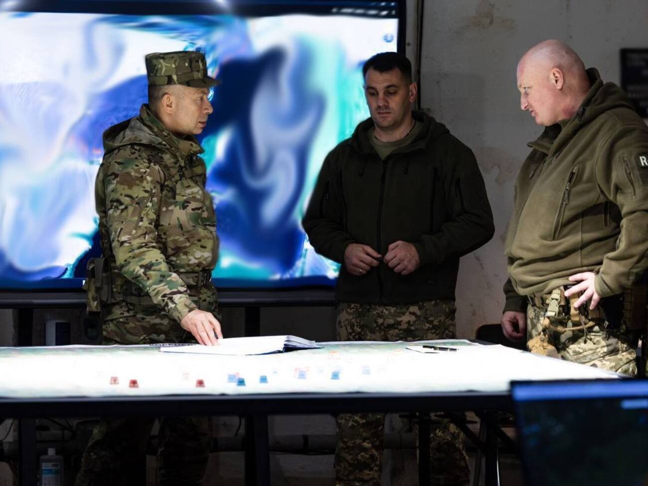 Сирський зустрівся з військовими, які беруть участь у курській операції