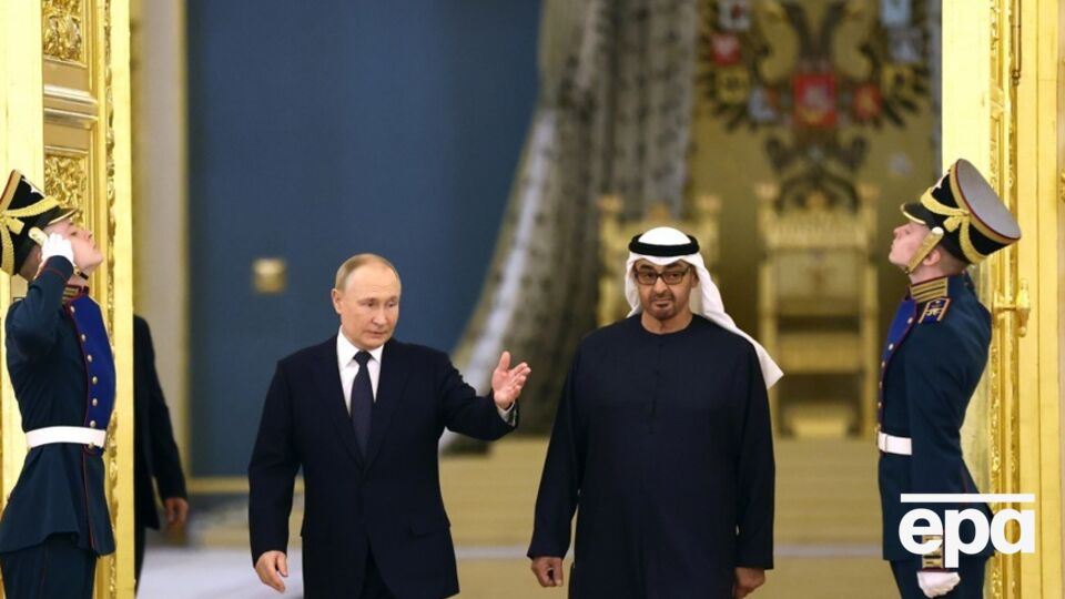 Шейх ОАЕ зустрівся з Путіним у Кремлі, а також провів із ним неформальну зустріч в Ново-Огарьово