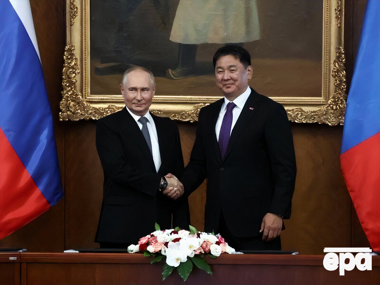 Путін під час візиту до Монголії у вересні зустрівся з президентом країни Хурелсухом