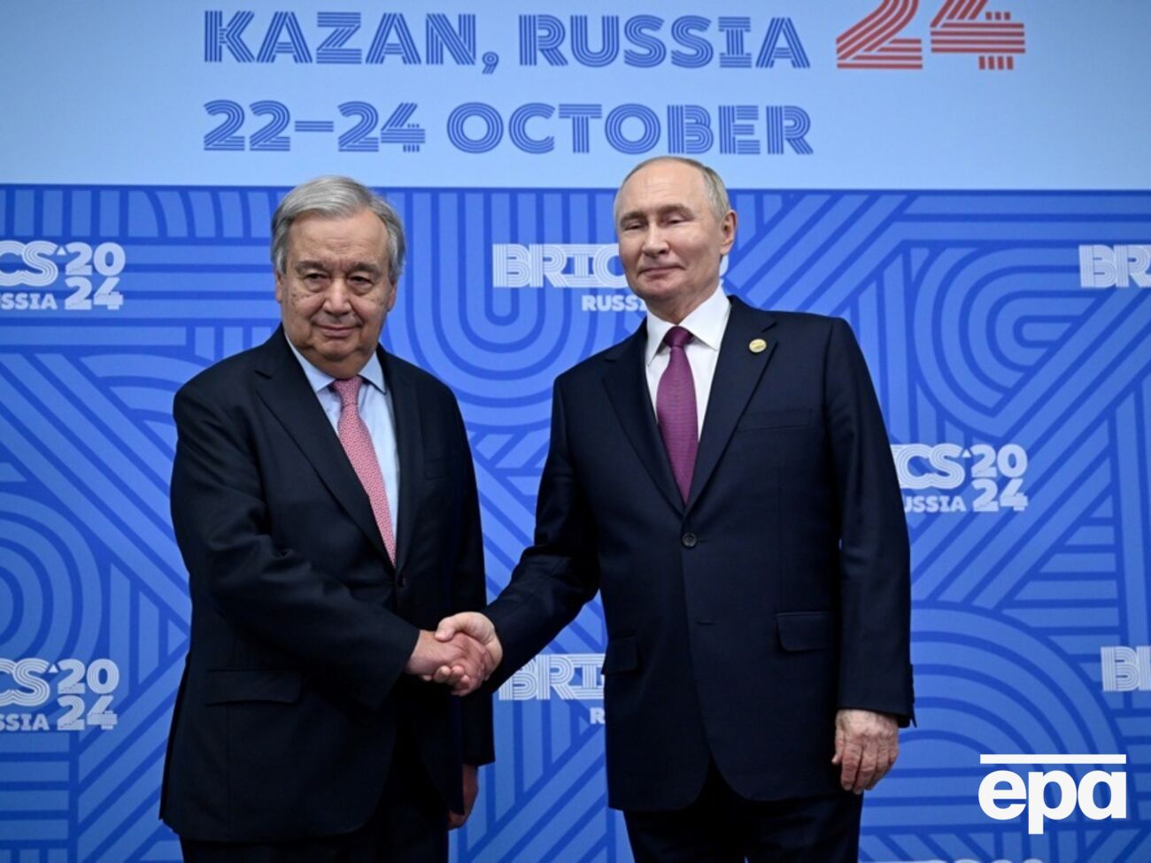 Гутерриш поговорил с Путиным в Казани