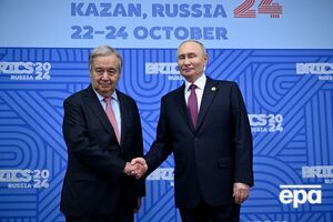 Гутерриш поговорил с Путиным в Казани