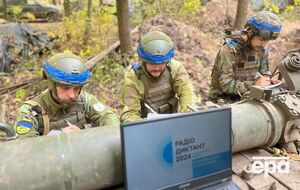 Украинские защитники писали диктант на огневых позициях