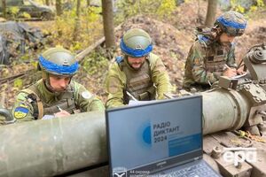 Українські захисники писали диктант на вогневих позиціх