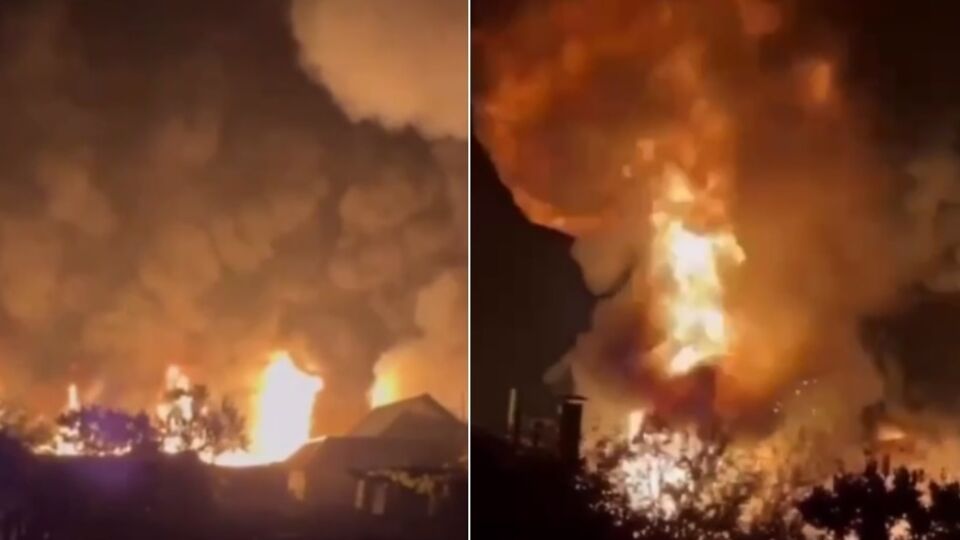 Місцева влада визнала, що на одному з підприємств горить "ємність", але не уточнила, із чим саме вона
