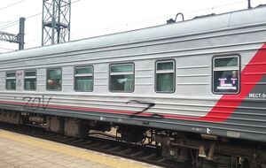 На одном из вагонов поезда "Москва – Калининград" пограничники заметили нанесенный черной краской символ российской армии – букву Z, отметили в СОГГ Литвы