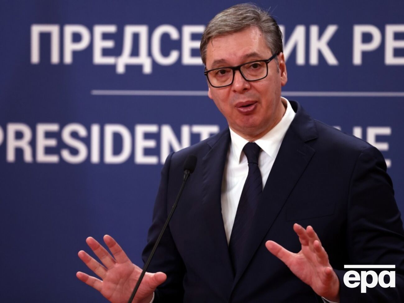 Вучич (на фото) получил приглашение от Путина посетить саммит БРИКС, но не принял в нем участие