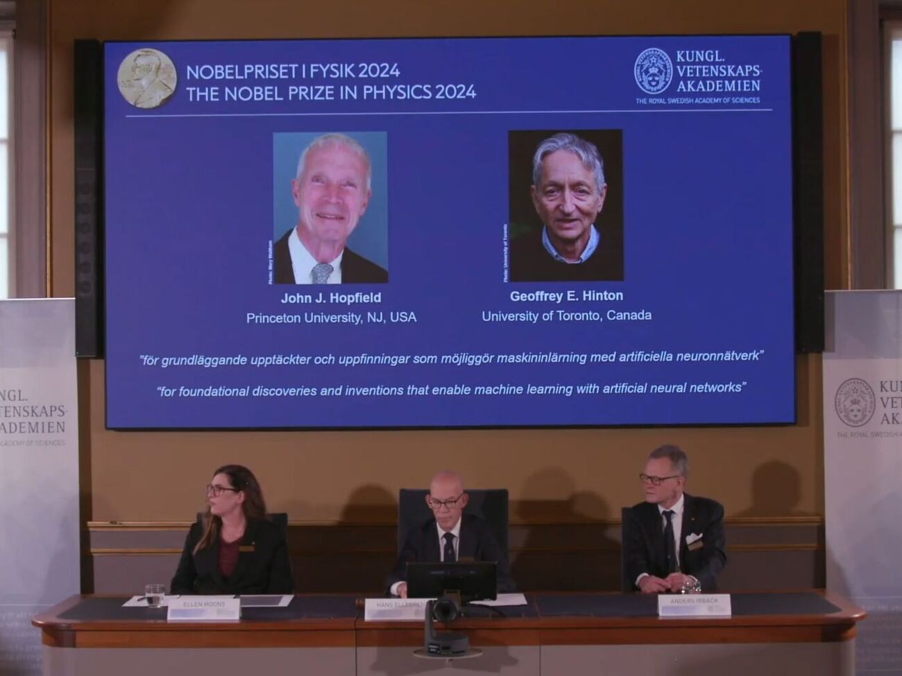 Исследователи нейросетей стали нобелевскими лауреатами