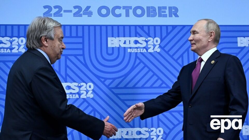 Гутерриш, несмотря на критику Украины, посетил Россию и встретился с Путиным