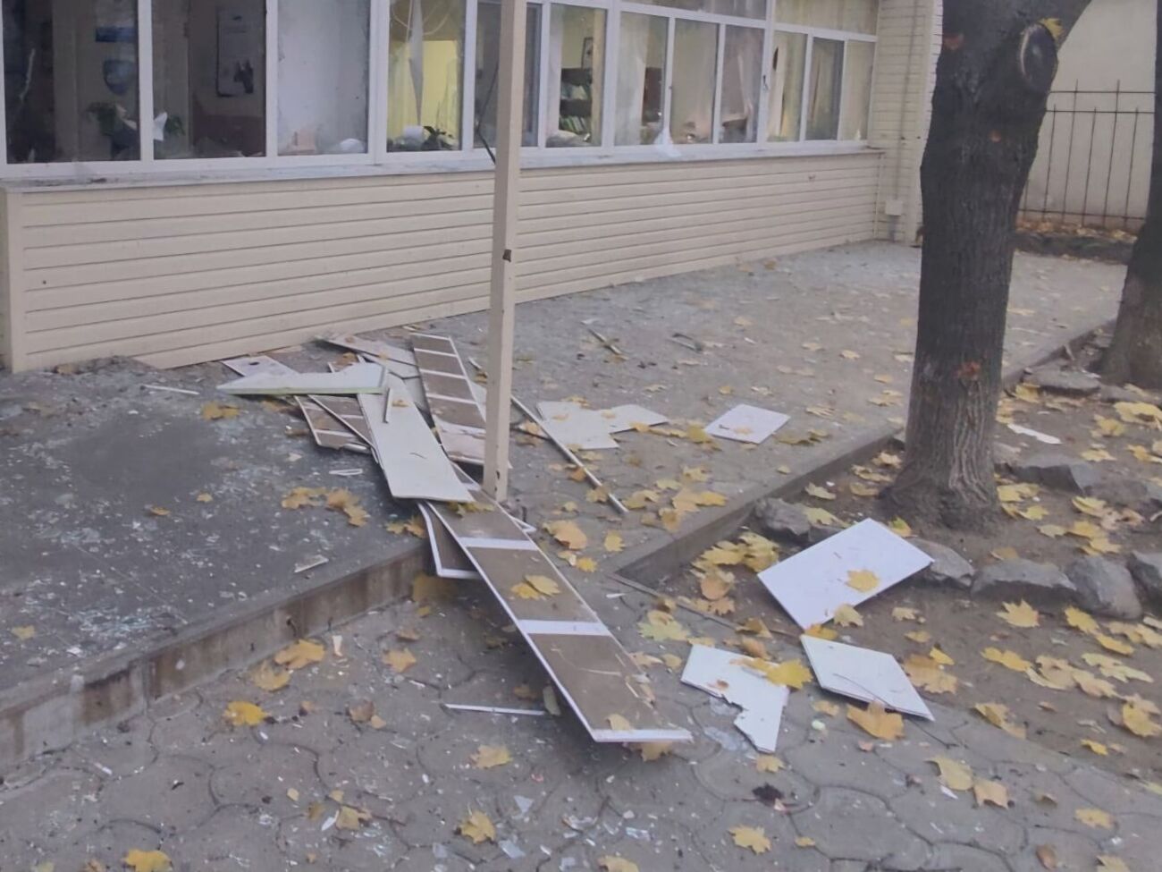 Лысак показал последствия обстрела Никополя