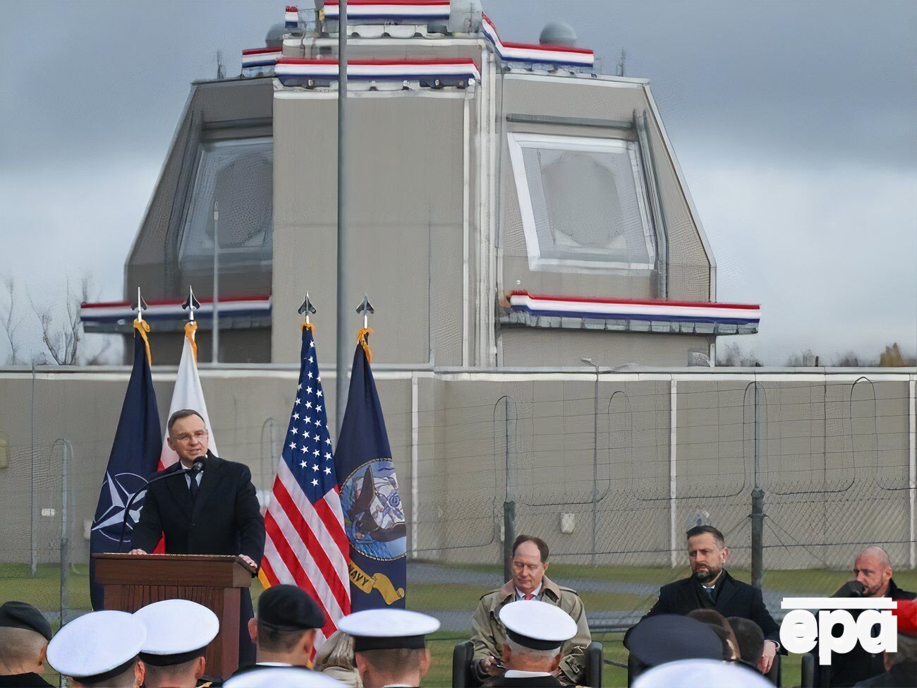 Открытие первой постоянной базы вооруженных сил США в Польше, защищающей США и ее европейских союзников против баллистических ракет