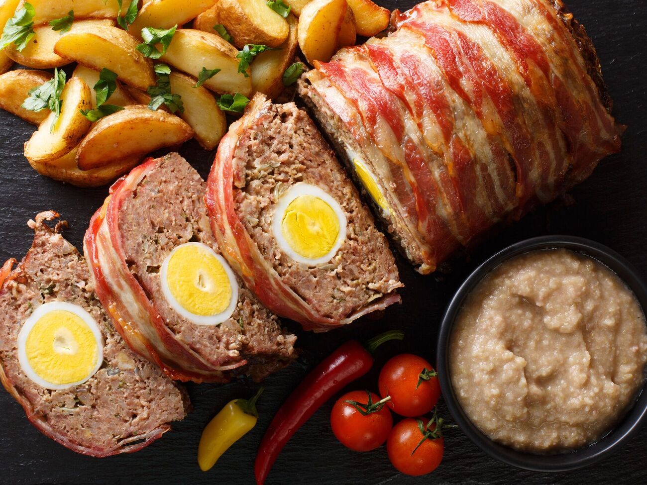 Для мясного рулета нужно совсем немного продуктов