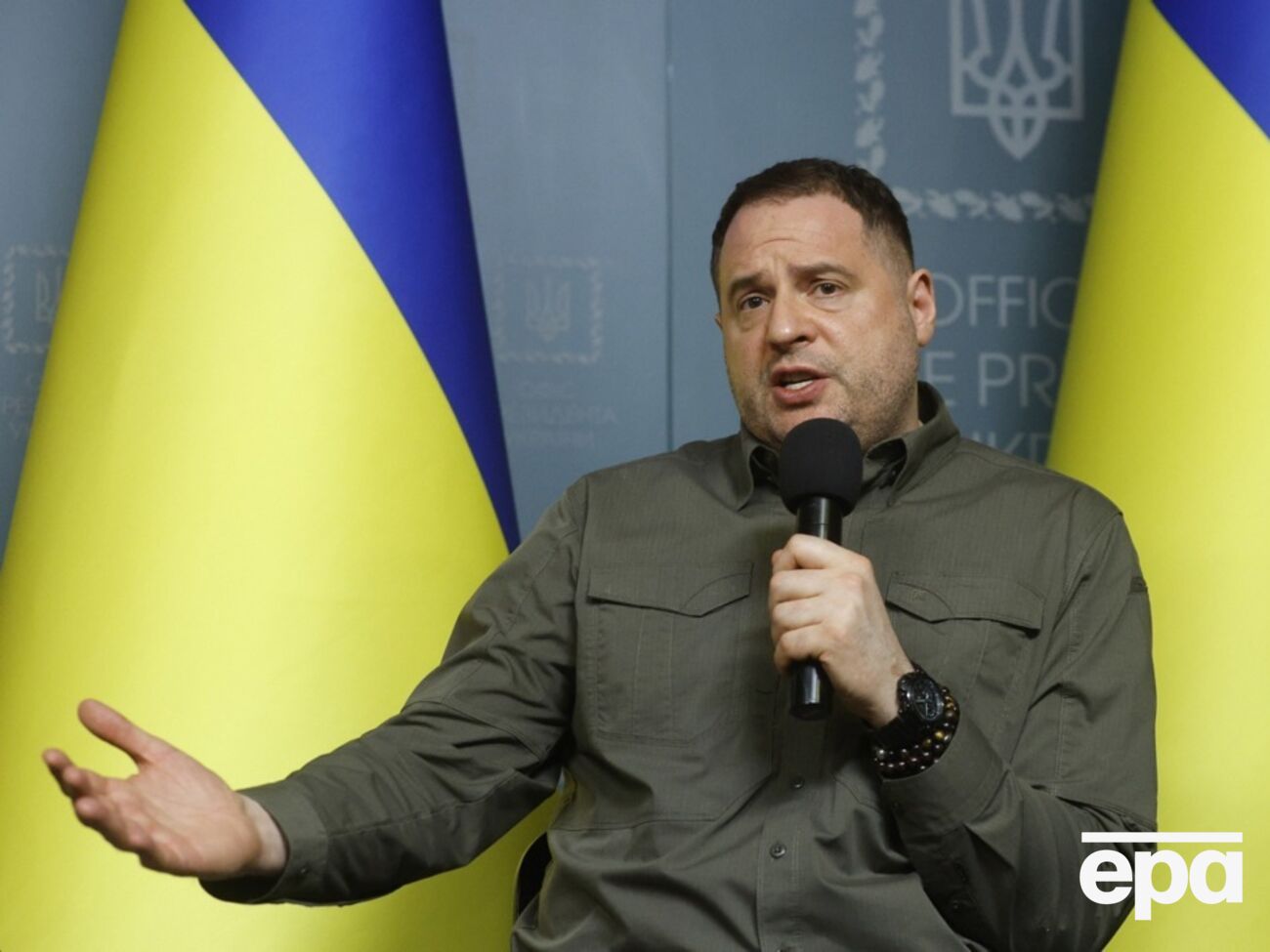 Єрмак зазначив, що Росія не виявляє бажання йти на деескалацію