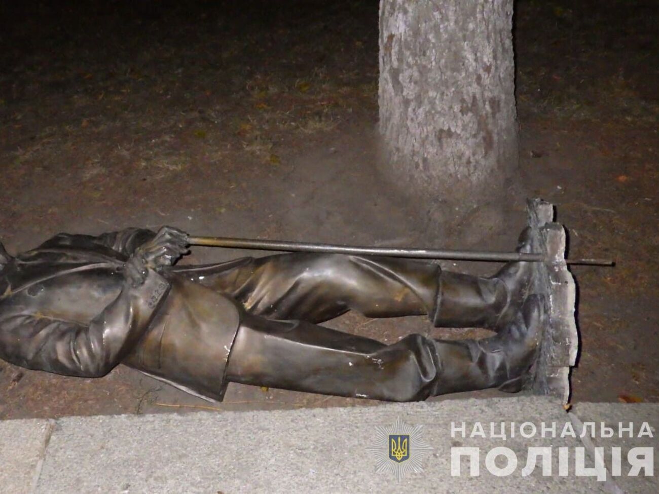 Памятник подозреваемый пытался вывезти, отметили в полиции