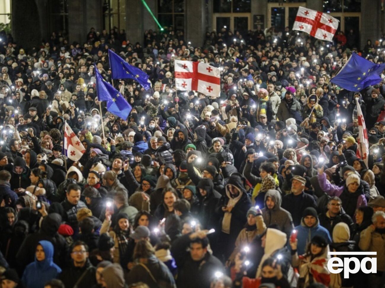У Грузії почалися протести на знак незгоди з відмовою країни від євроінтеграції