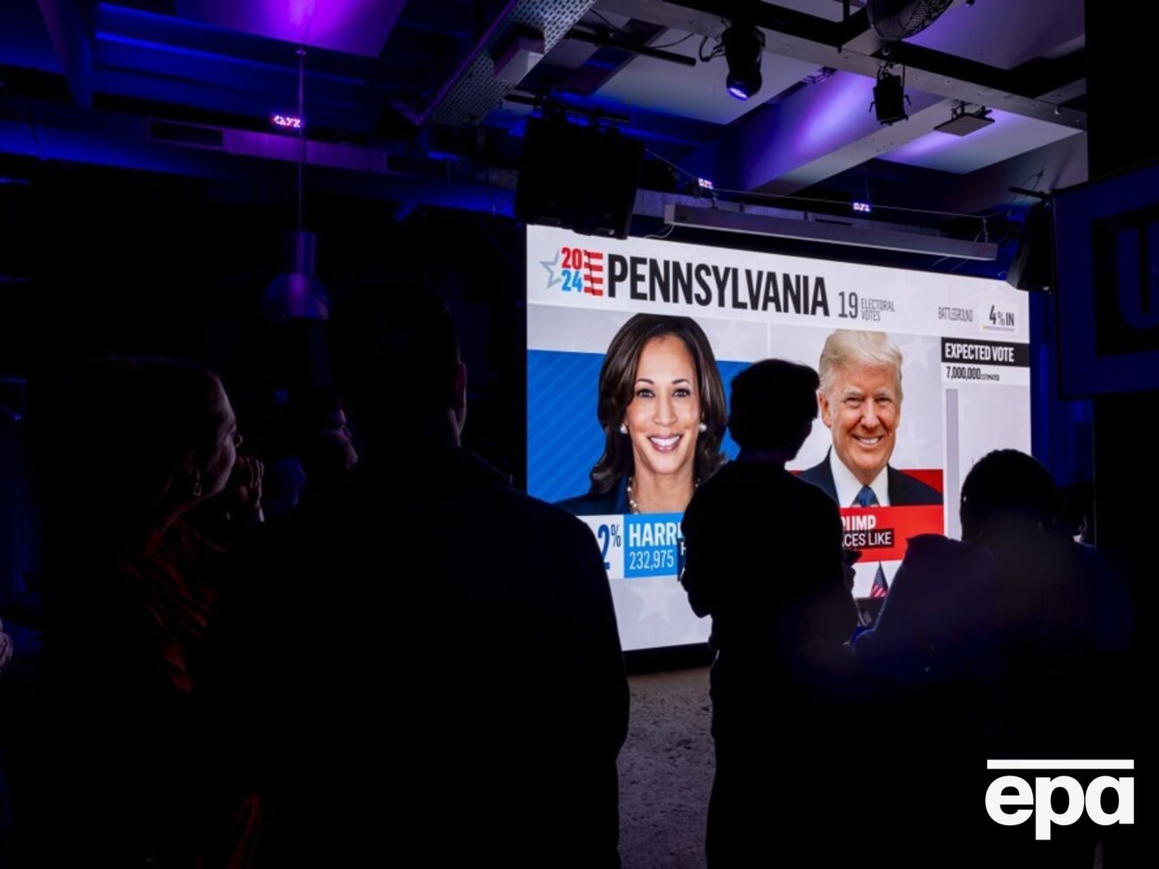 По предварительным данным, Трамп лидирует как минимум в шести колеблющихся штатах