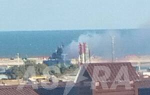 Один из БПЛА мог взорваться в военном порту