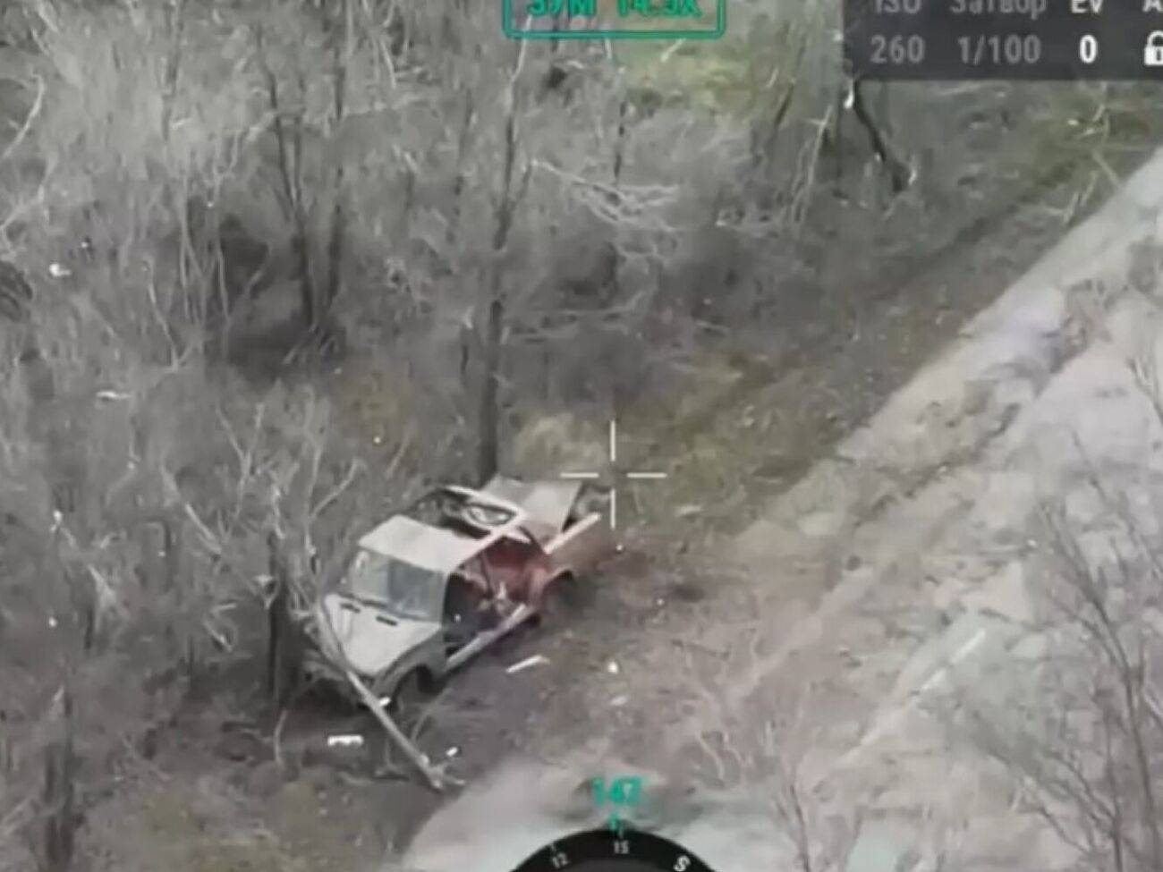 Старий "Жигуль" і гольф-кар, якими окупанти вирішили штурмувати, знищили сили оборони України