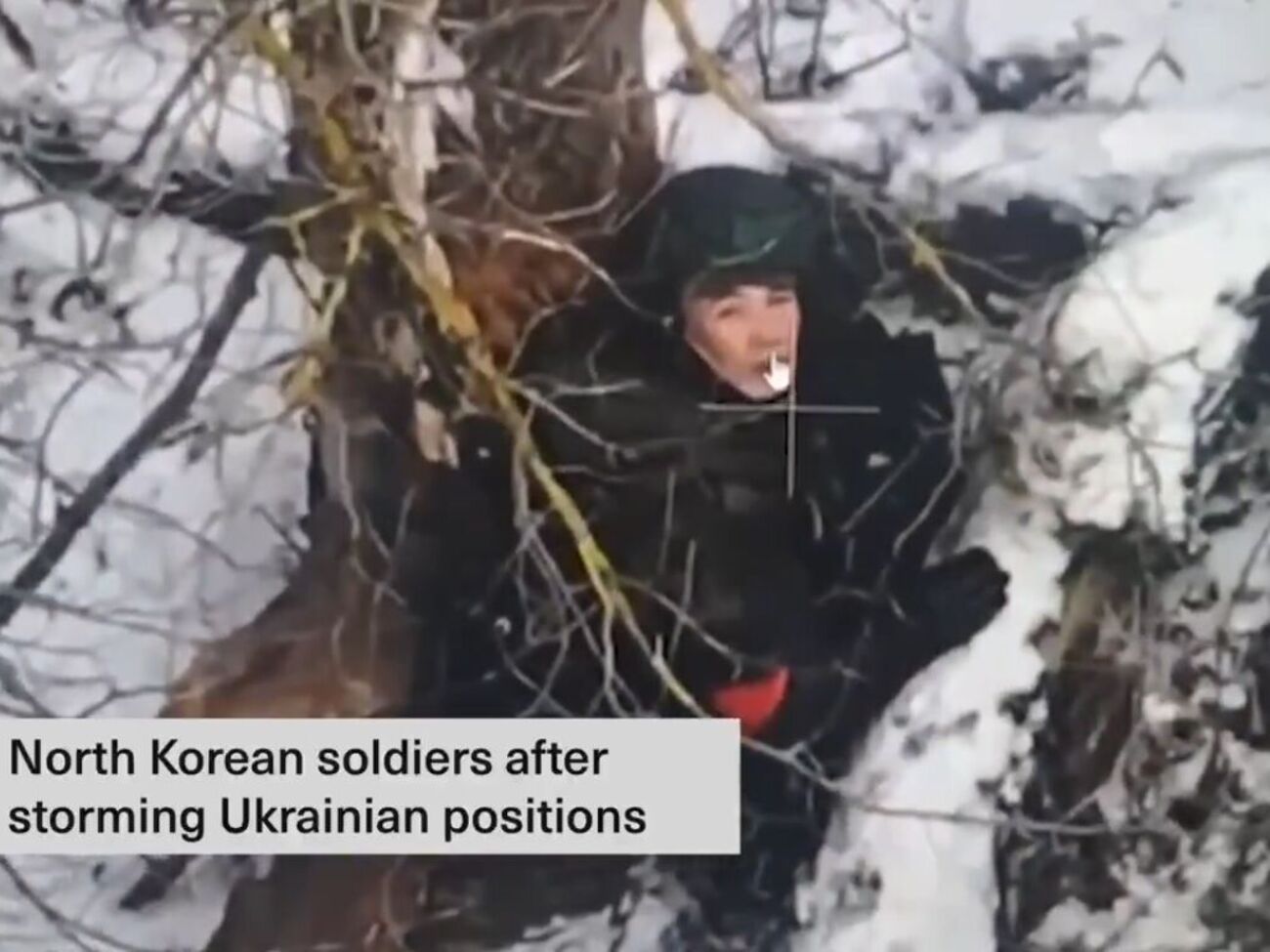Зеленский показал видео с северокорейскими военными на поле боя