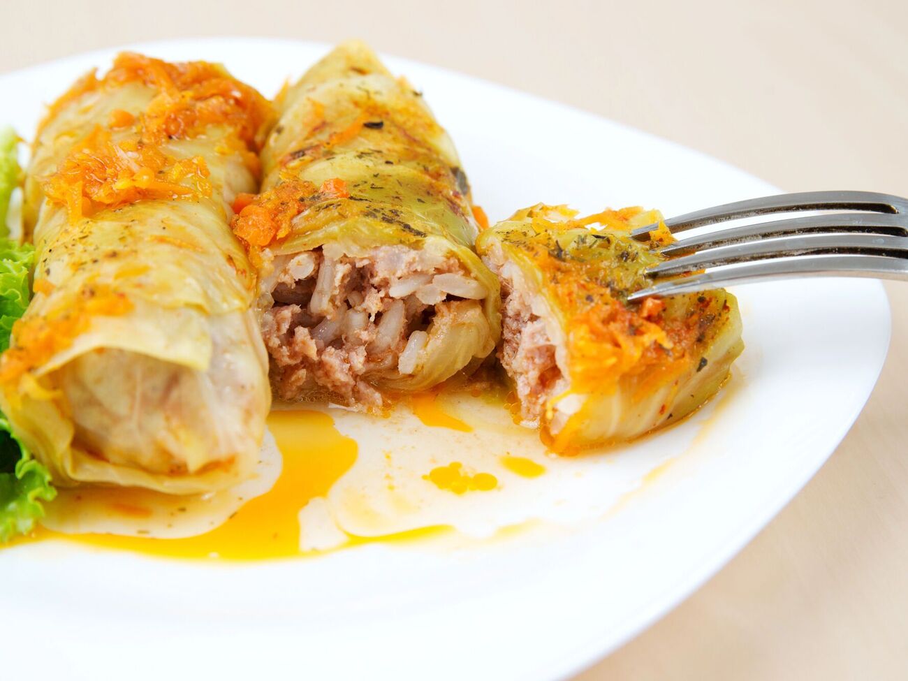 У голубцов постная начинка