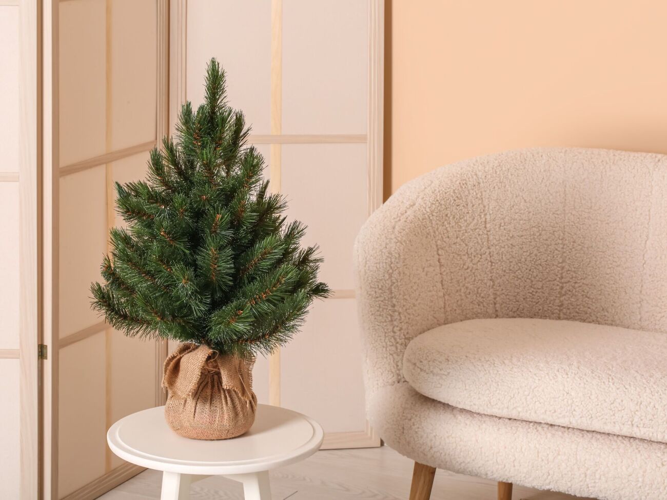 Елка в горшке может стоять в доме несколько недель