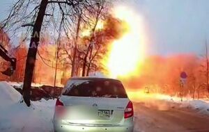 Прилет одного из БПЛА попал на видео