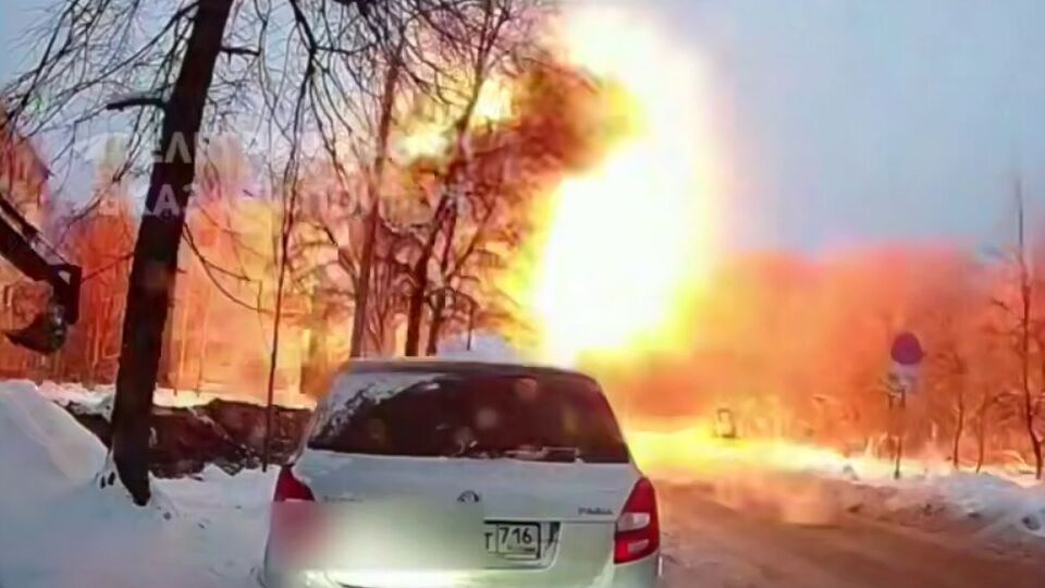 Приліт одного із БПЛА потрапив на відео