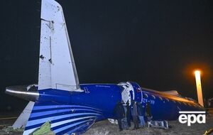 Самолет разбился вблизи Актау