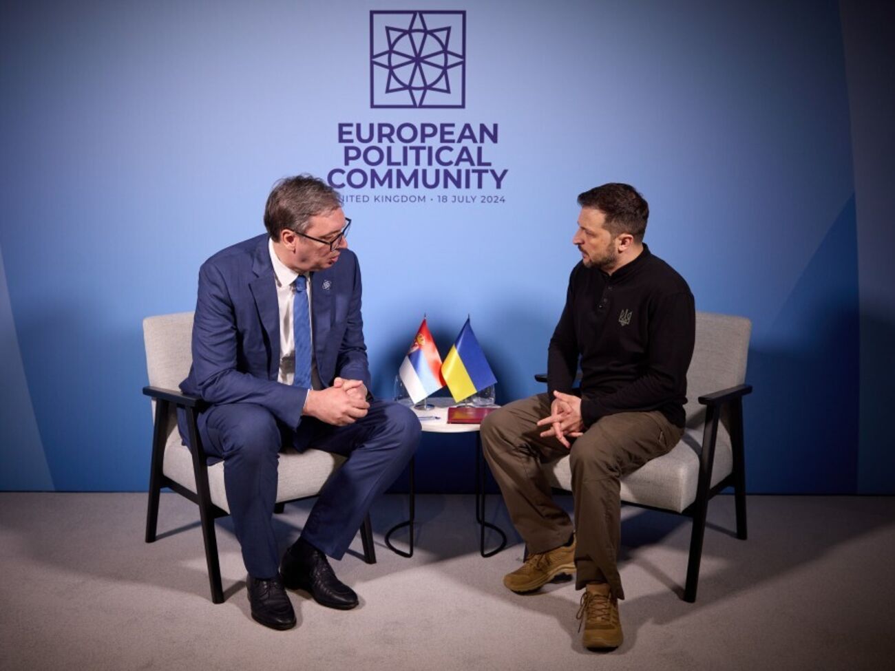 Вучич и Зеленский последний раз встречались в июле в Великобритании