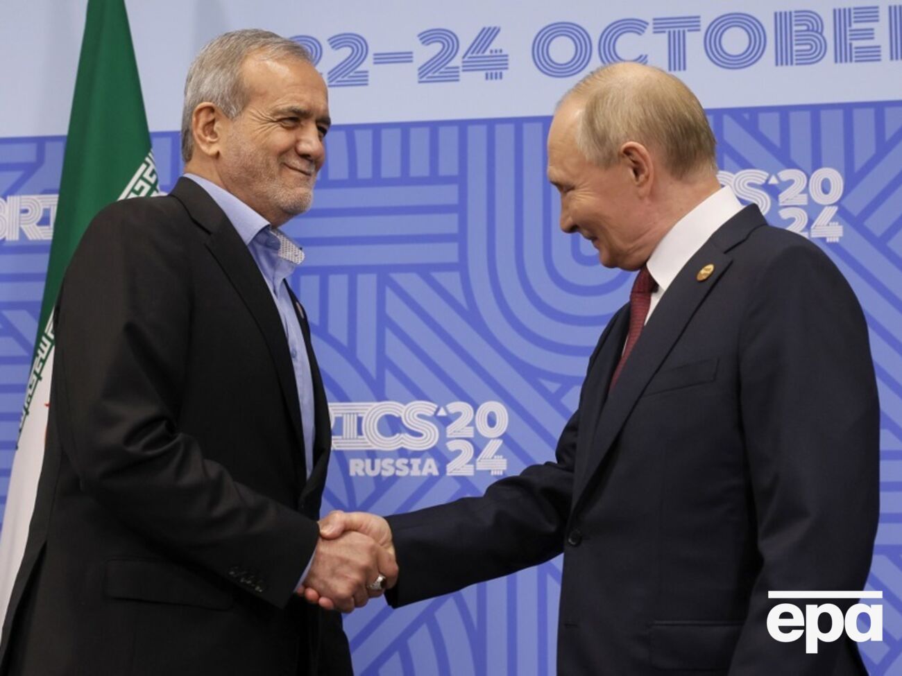 Пезешкіан планує підписати з Путіним договір про всеосяжну співпрацю між Іраном та РФ, зазначили в іранському посольстві