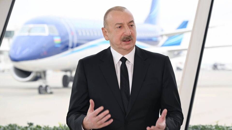 Алієв розкрив низку фактів, які пов'язані з причинами авіакатастрофи рейсу J2-8243
