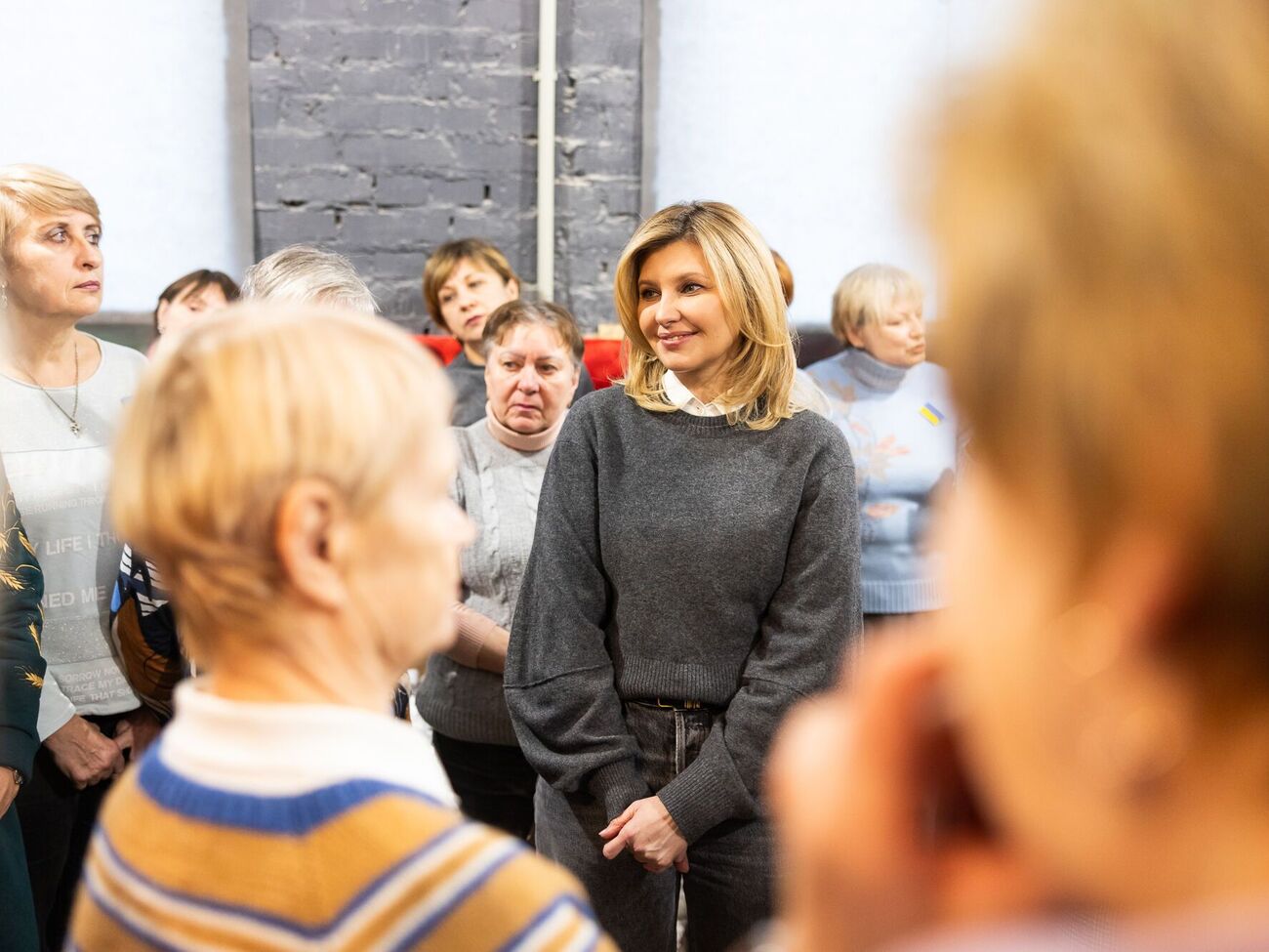 Зеленська: Що більше людей приходить, то більше сіток, а отже, безпеки для військових