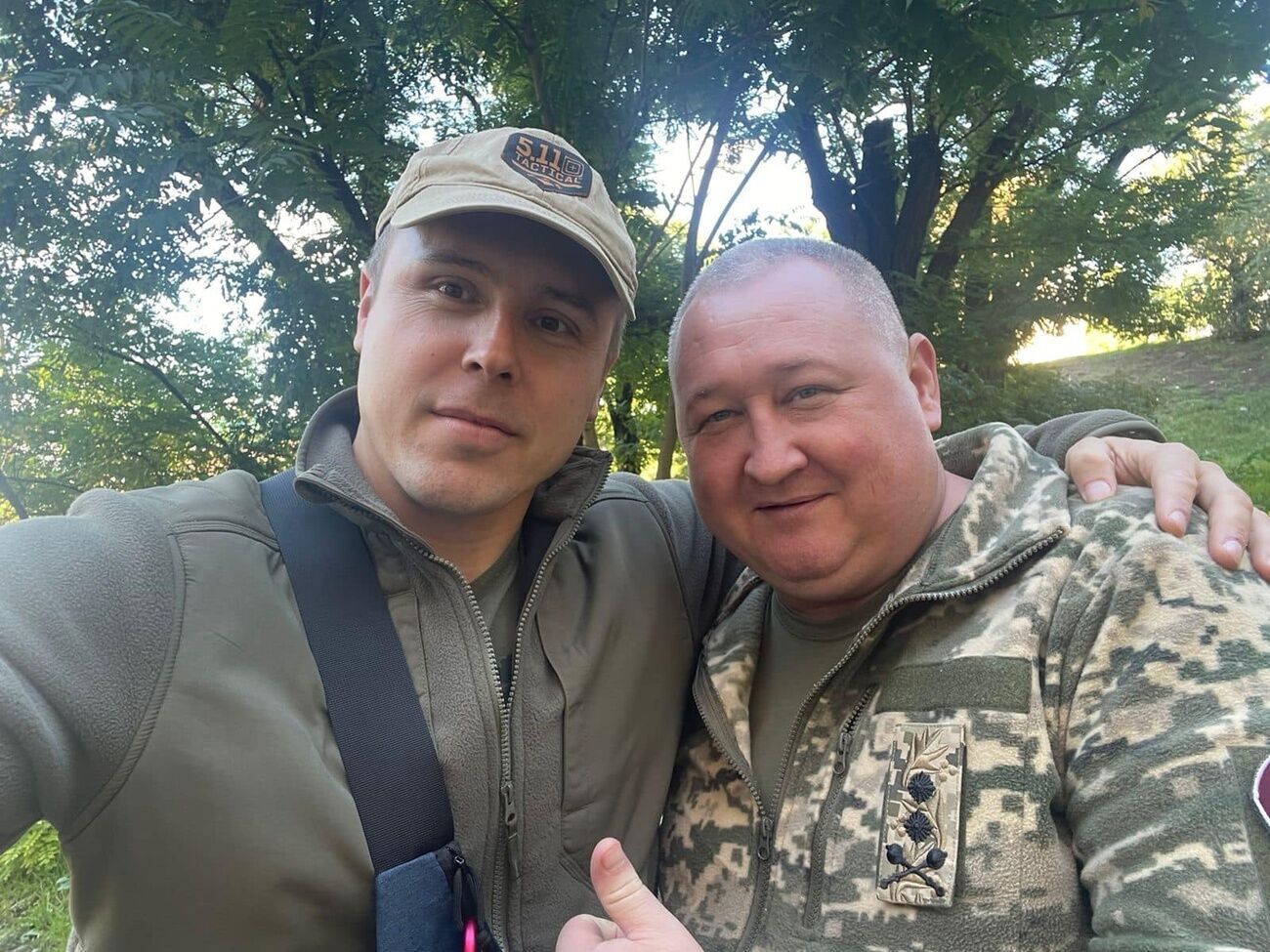 Нардеп Костенко (слева) очень помог в организации обороны Николаева, рассказал Марченко