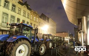 Фермеры заблокировали улицы Брюсселя тракторами