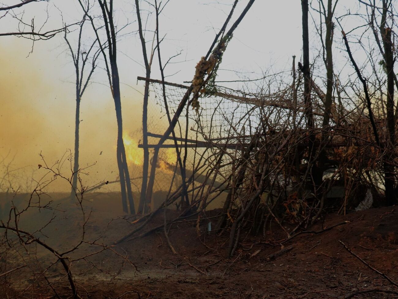 Українським військовим удалося завдати кількох точних ударів з артилерії по позиціях окупантів, зазначили у ЦНС