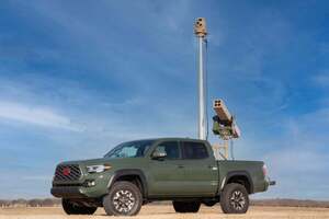 ЗРК VAMPIRE сбивает российский БПЛА ракетами с лазерным наведением