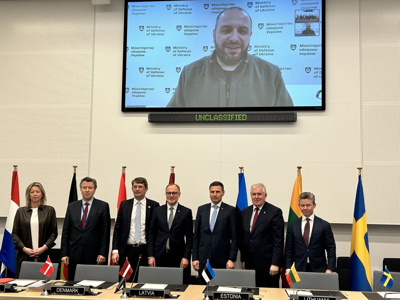 14 лютого офіційно запустили роботу "коаліції дронів", зазначив Умєров (на екрані)