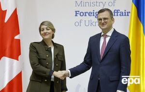 Об инициативе Жоли объявила на пресс-конференции с Кулебой