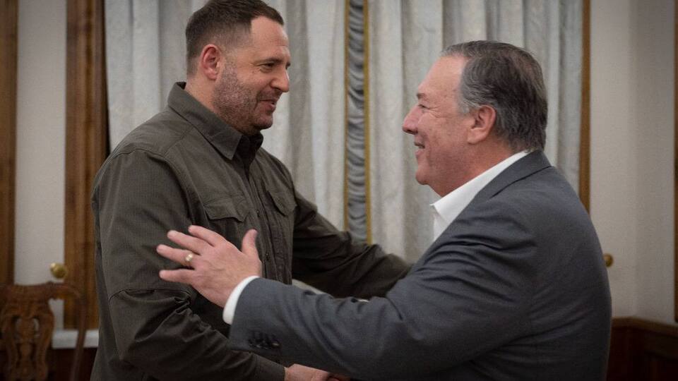 Помпео, який був 70-м держсекретарем США з 2018-го до 2021 року, зустрівся в Києві з Єрмаком