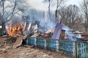 Беспилотник россиян разрушил частный дом