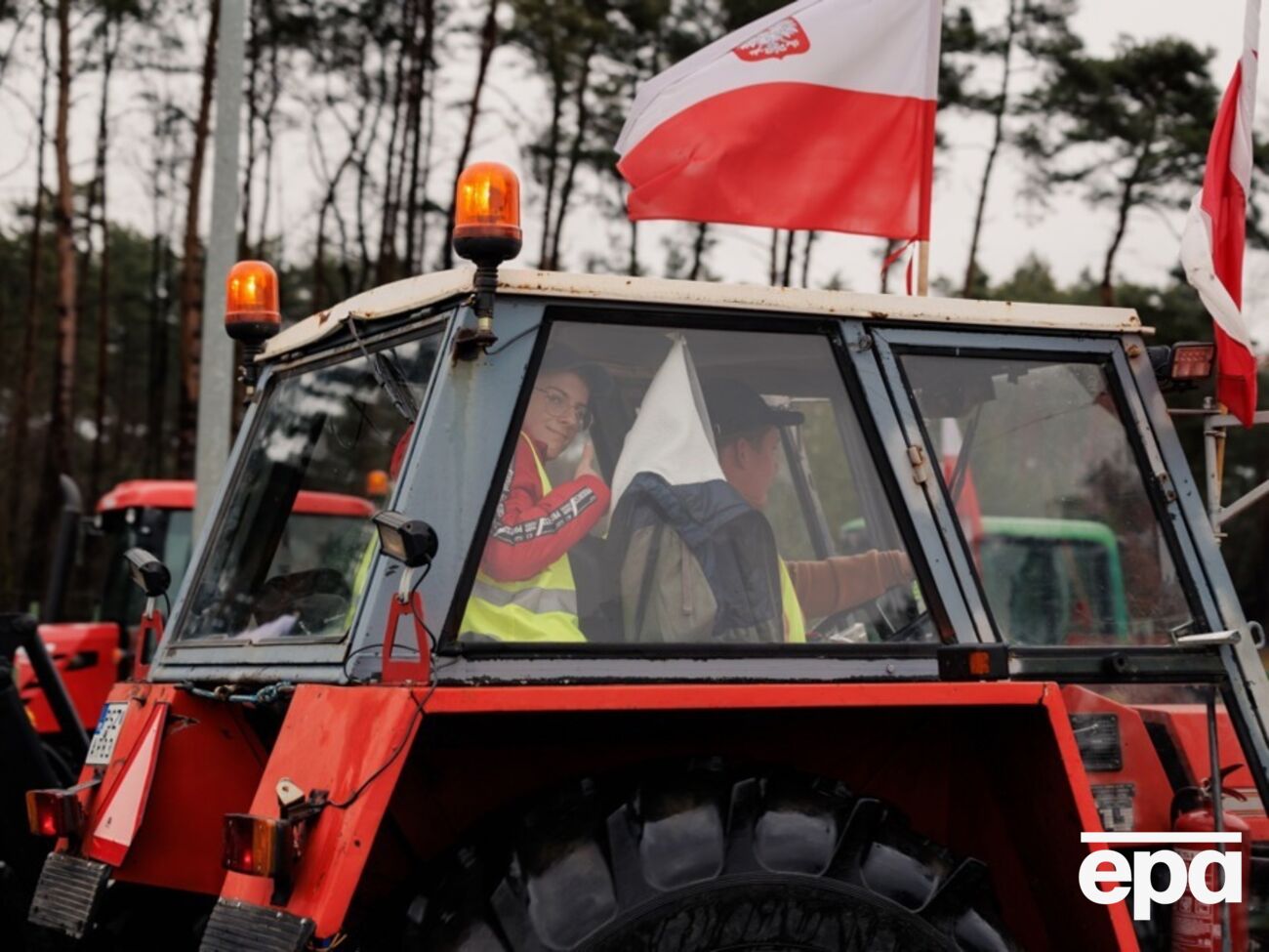 В Польше 20 февраля прошли акции протеста фермеров